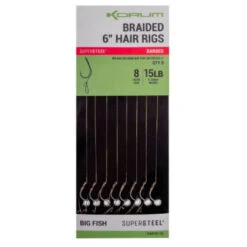 KORUM Big Fish Braided Hair Rigs - Barbed