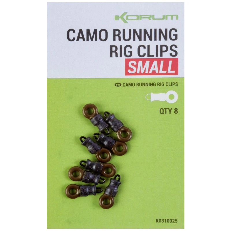 Korum Small Camo Running Rig Clips - Hengelsportknaller 1 Korum Small Camo Running Rig Clips - Hengelsportknaller