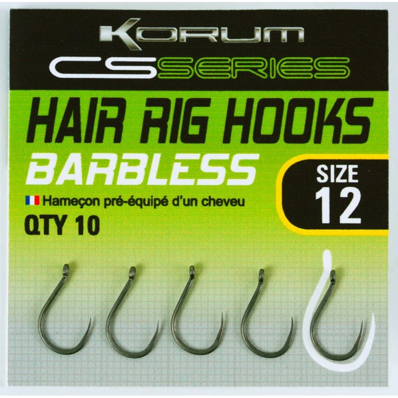 Korum Size 14 CS Series Hair Rig Barbless Haak - Hengelsportknaller 1 Korum Size 14 CS Series Hair Rig Barbless Haak - Hengelsportknaller
