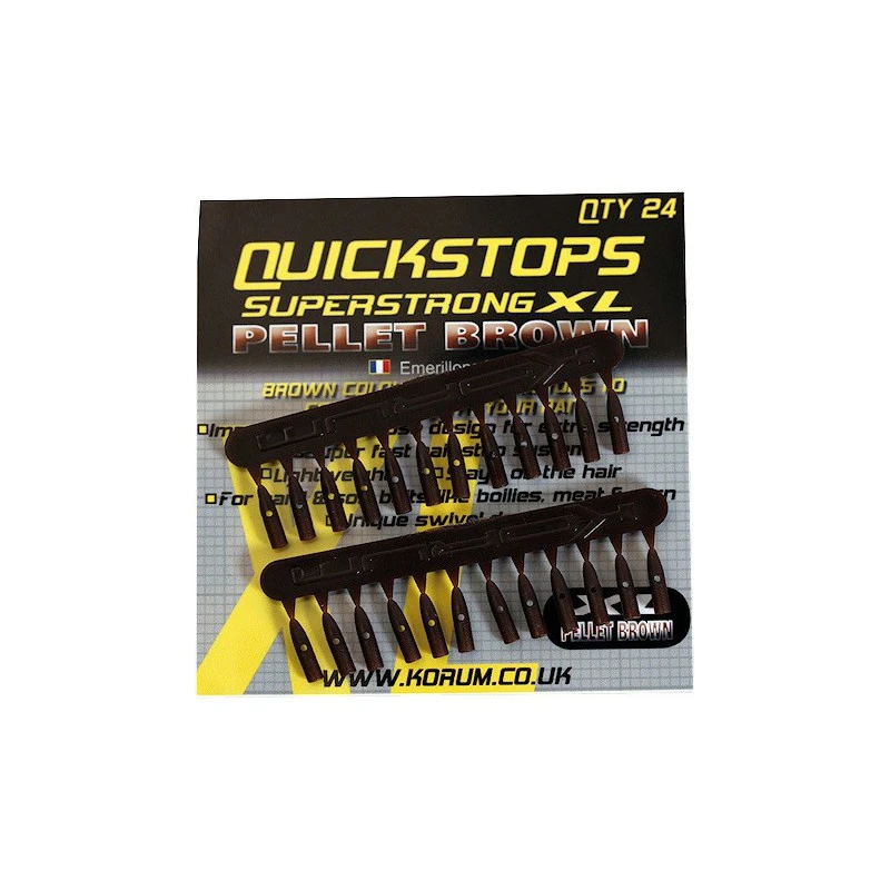 Korum XL Brown Quickstops - Hengelsportknaller 1 Korum XL Brown Quickstops - Hengelsportknaller