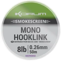 Korum 12 LB - 0.30 Mm Smokescreen Mono Hooklink 50 Meter - Hengelsportknaller