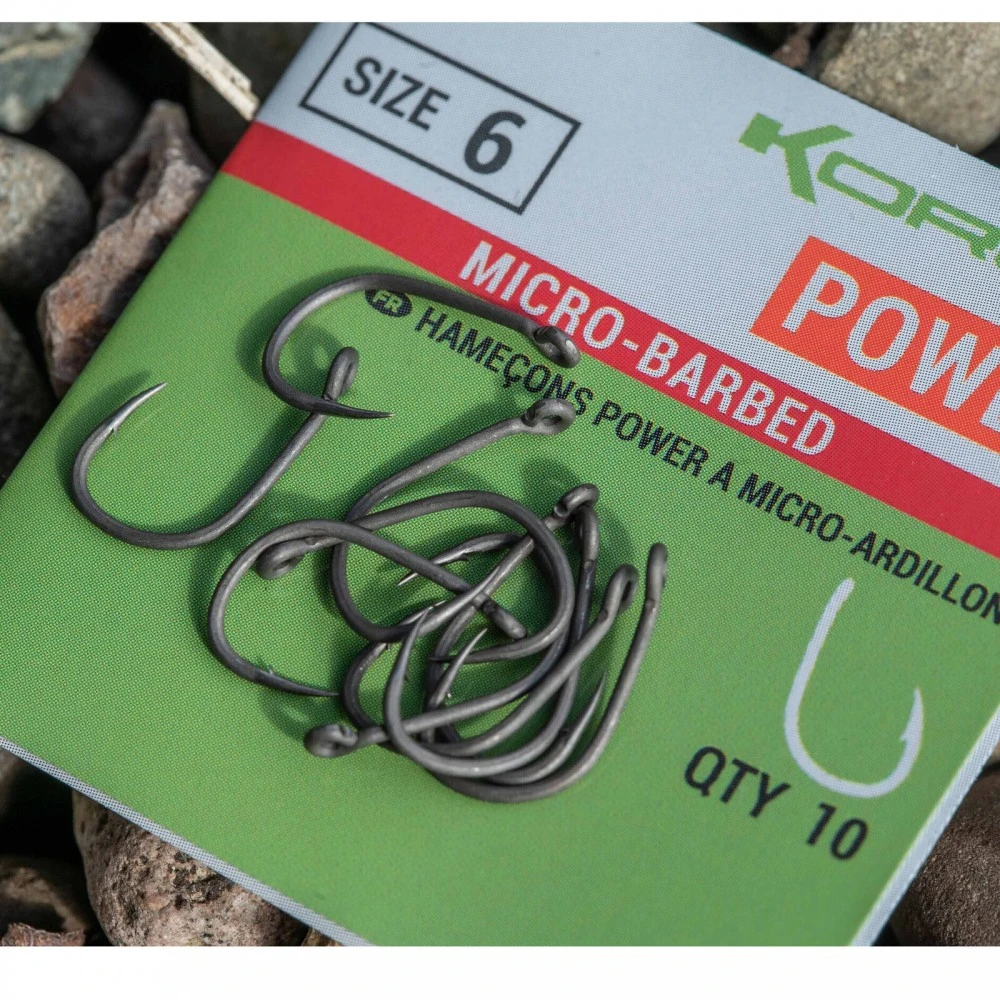 Korum Xpert Power Micro Size 6 Barbed Hook 2 Korum Xpert Power Micro Size 6 Barbed Hook - Afbeelding 2