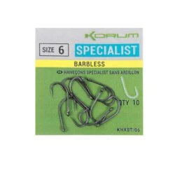 Korum Xpert Specialist Size 8 Barbless Hook